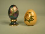Fenton Iridescent Glass Egg, Champleve Egg