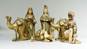 6 Piece Christmas Nativity Papier Mache Set