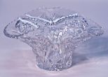 Signed Libbey American Brilliant Cut Glass Basket