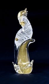 Murano Art Glass Cockatoo