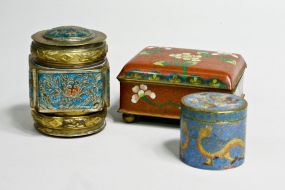 3 Chinese Cloisonn