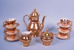 15 Piece Bavarian Porcelain 22k Tea Set