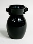 1930's Art Deco Black Amethyst Vase