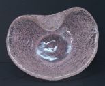 Murano Pink Overshot Freeform Bowl