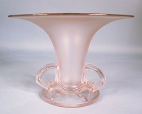 Imperial Cathay Crystal Ku Ribbon Vase