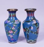 Pair of Chinese Cloisonn