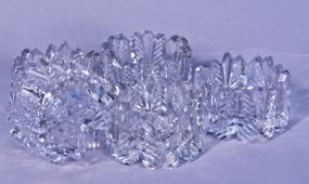 Set of 5 American Brilliant Cut Glass Salt Dips