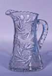 American Brilliant Cut Glass Pinwheel Water Pitcher