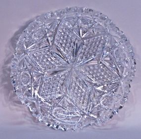 Signed Hawkes American Brilliant Cut Glass Bowl