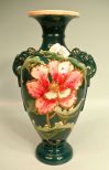 Large Japanese Satsuma Vase w/ Peony Blossom