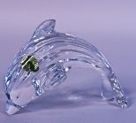 Waterford Crystal Leaping Dolphin Figure