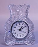 Waterford Crystal Figural Bear Clock