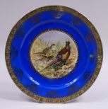 Bavaria Game Birds Hand Painted Cabinet Plate