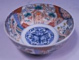 Japanese Imari Bowl w/ Flying Cranes