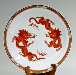 Large PGH German Porcelain Dragons Charger