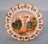 Capodimonte Reticulated Cherub Dish