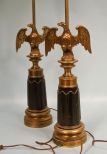 Pair of Eagle Figural Lamps
