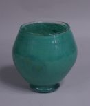 Signed Studio Art Glass Vase w/Free Floating Murrines