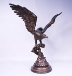 Massive Bronze of An American Bald Eagle