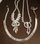 3 Rhinestone Necklaces by Weiss, Kramer of New York