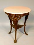 Victorian Cast Iron Center Table, R.H. Connor