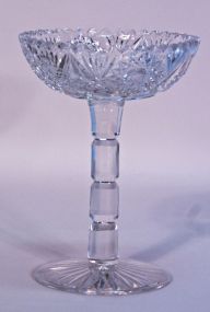 American Brilliant Cut Glass Compote