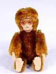 Shuco Brown Mohair Monkey Perfume Bottle