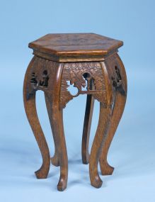 American Quarter Sawn Oak Moorish Tea Table