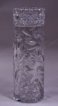 Irving Glass Co. American Brilliant Cut Glass Cylinder Vase