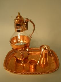 Hot Tea Server in Gold/Copper Finish