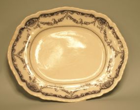 Large Blue & White Platter