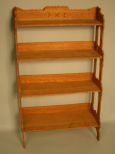 Four Shelf Oak Book Rack
