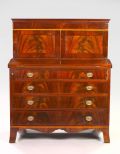 American Federal Mahogany Secretary