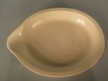 Unusual Wedgwood White Earthenware Deep Oval Platter