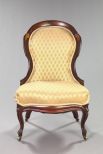 Rare American Rococo Revival Laminated Rosewood 