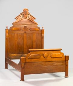 Two-Piece American Renaissance Revival Walnut Bedroom Suite