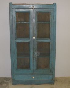 American Vernacular Polychromed Pine Pie Safe