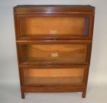 3 Stack Globe Wernicke Oak Bookcase