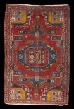 Semi-Antique Persian Hamadan Carpet