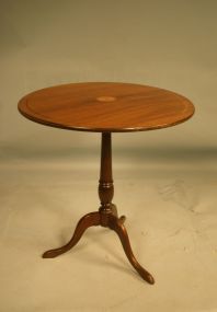 Mahogany Tripod Leg Occasional Table