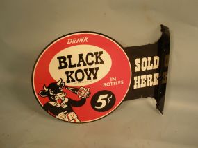 Black Kow Advertising Drink Sign