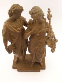 Bronze Courtship Scene Figurals
