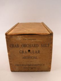 Old Wooden Crab Orchard Salt Box