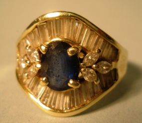 Beautiful Sapphire/Diamond Ring