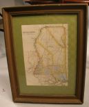 Framed Mississippi Map