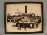 Cotton Stockyard Framed Photograph