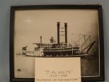 J.M. White Steamboat Framed Photograph 1878 - Mistress of the Mississippi
