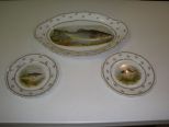 Fish Set Platter and Two Plates