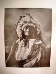 Chief Goes to War, SIOUX, F.A. RINEHART Print of Photo, No. 14A