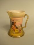 Royal Bayreuth Pitcher with Hunt Scene